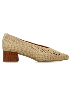 Outlet DESIREE Zapato salón piel trenzada punta fina