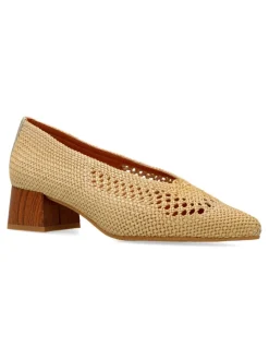 Outlet DESIREE Zapato salón piel trenzada punta fina