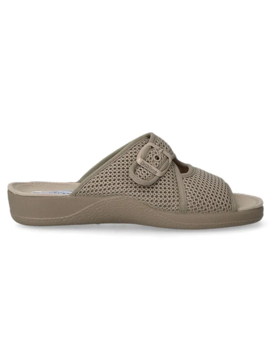 Hot DEVALVERDE Zapatilla de casa rejilla mujer