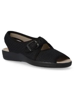 Sale DEVALVERDE Zapatilla de casa cómoda mujer VAL 1185 NEGRO
