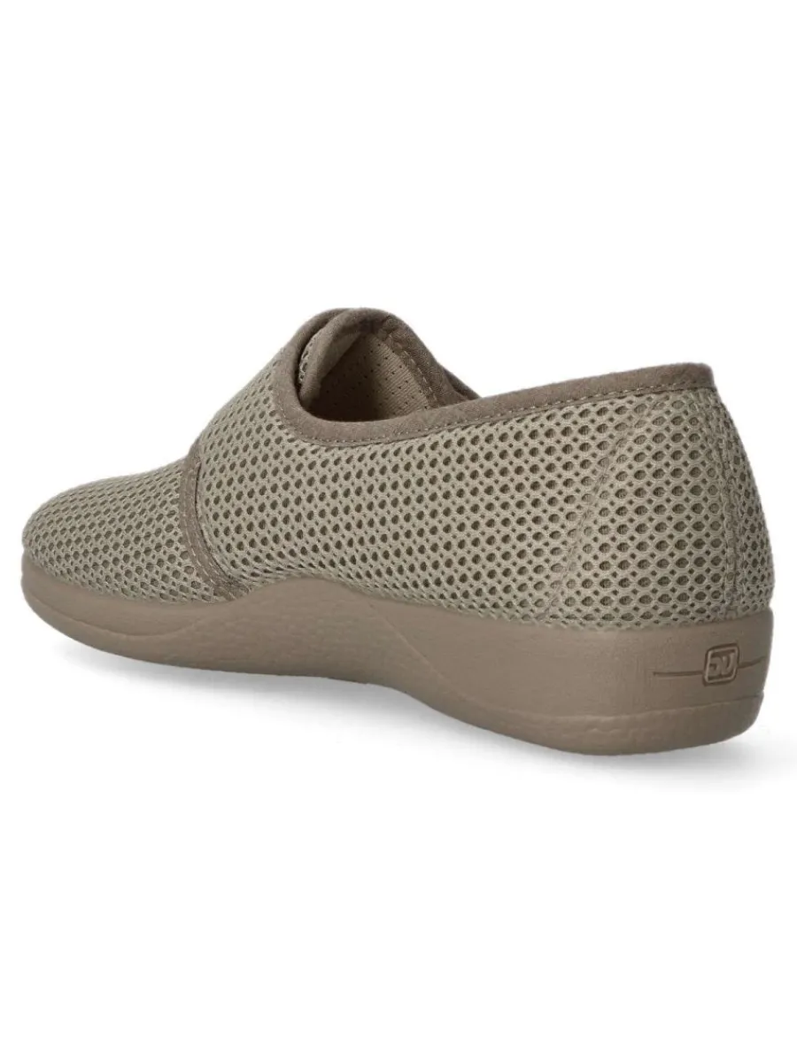 Fashion DEVALVERDE Zapatilla de casa velcro mujer