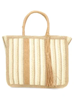 New DIVANCCI Bolso de mano rafia trenzada mujer
