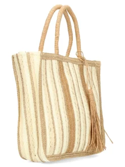 New DIVANCCI Bolso de mano rafia trenzada mujer