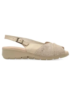 Fashion DUENDY Sandalia piel confort hebilla mujer