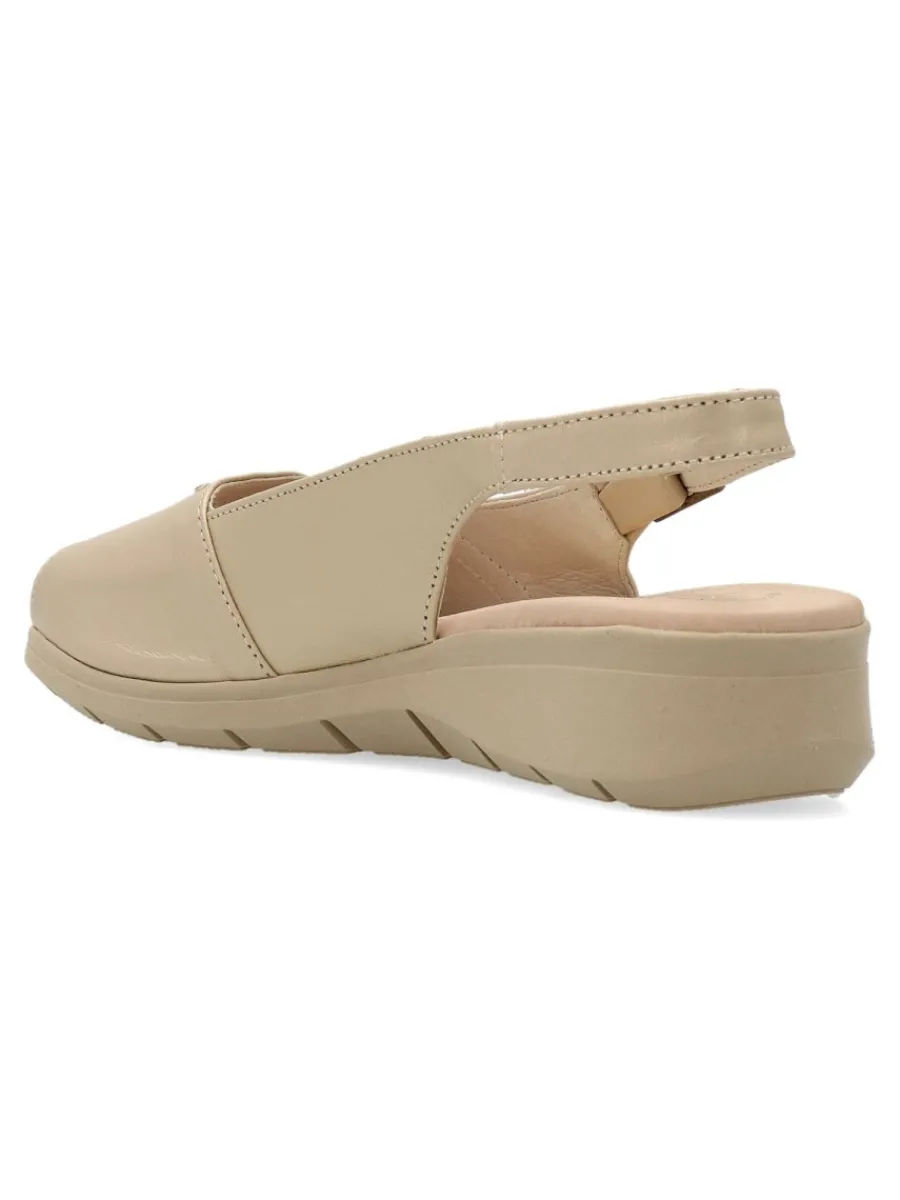 Fashion DUENDY Sandalia piel confort hebilla mujer