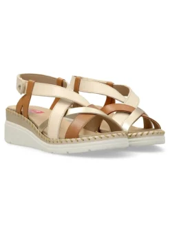 Discount FLUCHOS Sandalia confort de tiras piel confort Leza