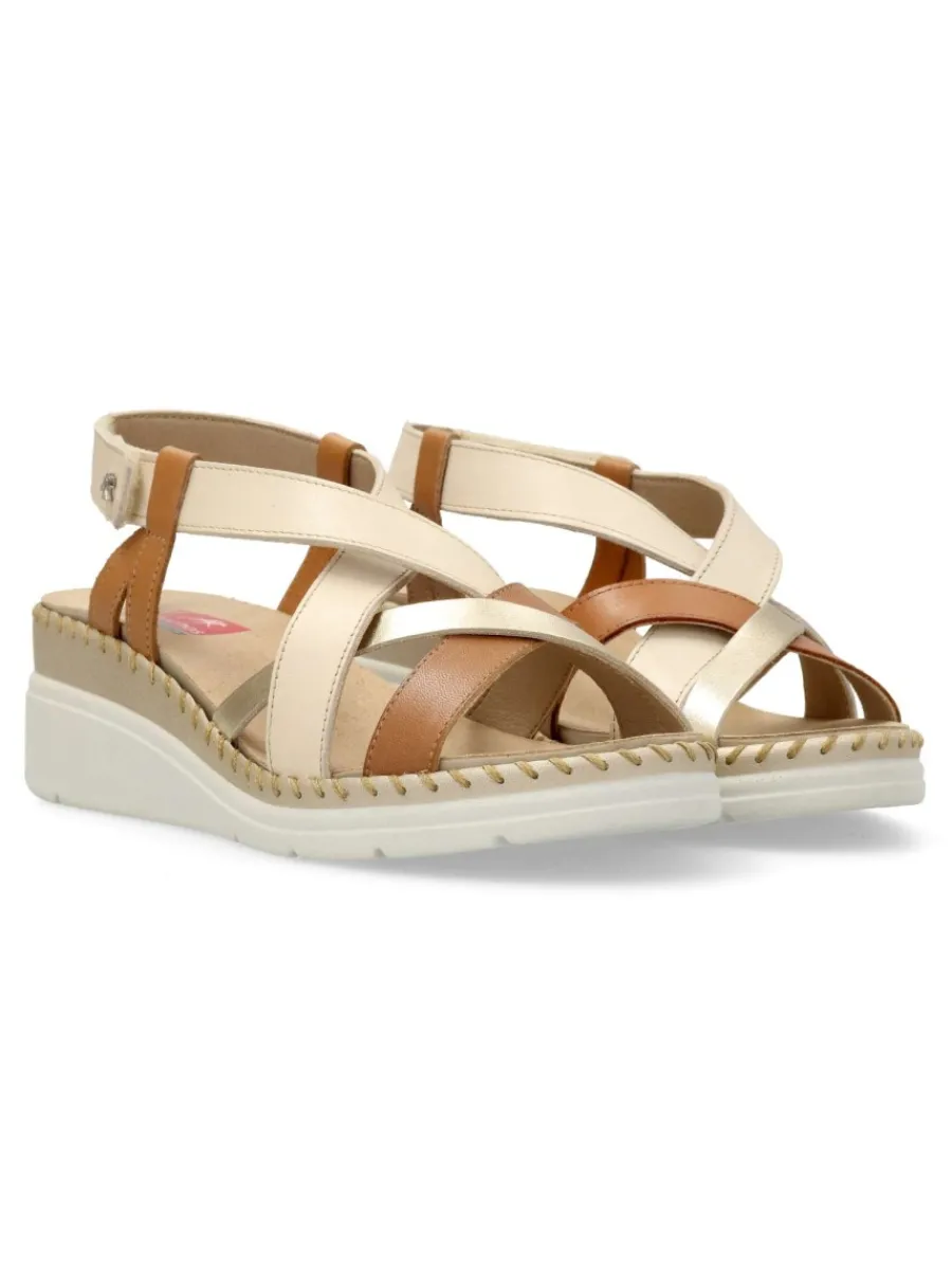 Discount FLUCHOS Sandalia confort de tiras piel confort Leza