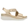 Online FLUCHOS Sandalia piel metalizada confort Leza