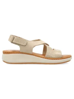 Best FLY FLOT Sandalia tiras piel confort mujer
