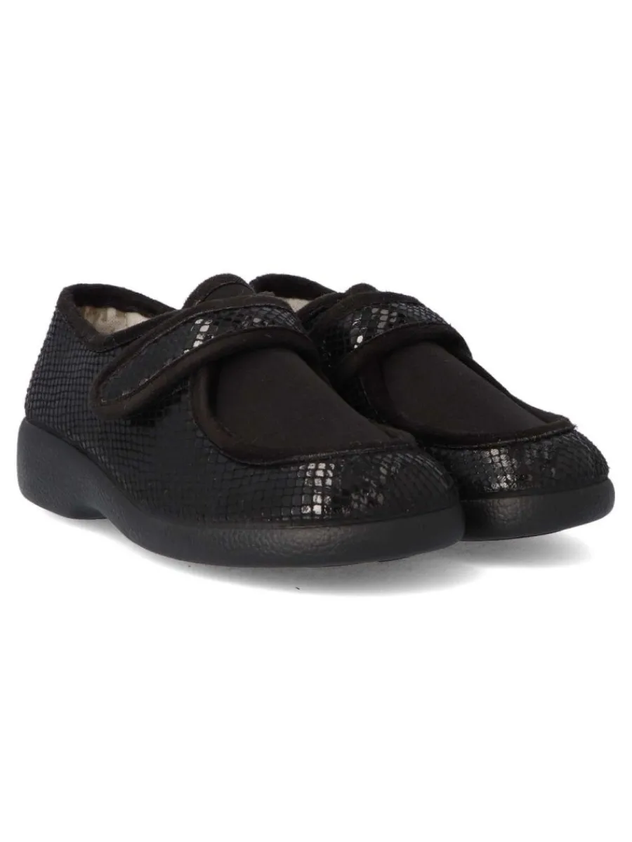 Outlet GARZON Zapatilla de casa cómoda mujer GAR 3070.287 NEGRO
