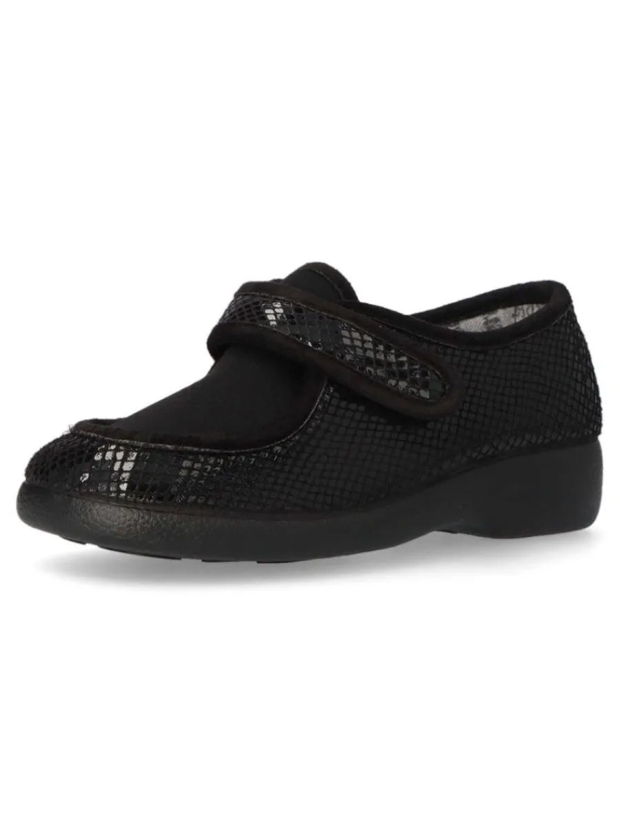 Outlet GARZON Zapatilla de casa cómoda mujer GAR 3070.287 NEGRO