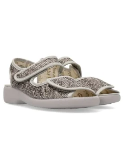 Hot GARZON Zapatilla de casa rejilla confort mujer