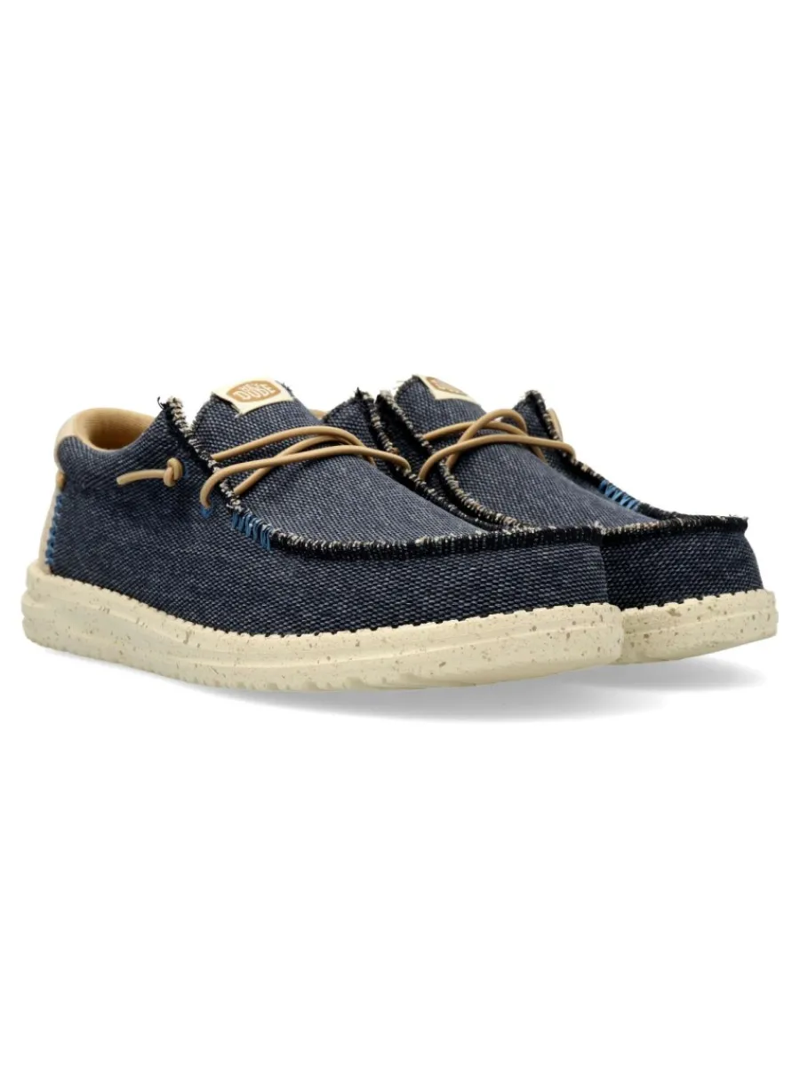 Discount DUDE HEY Zapatilla wallabee confort textil hombre