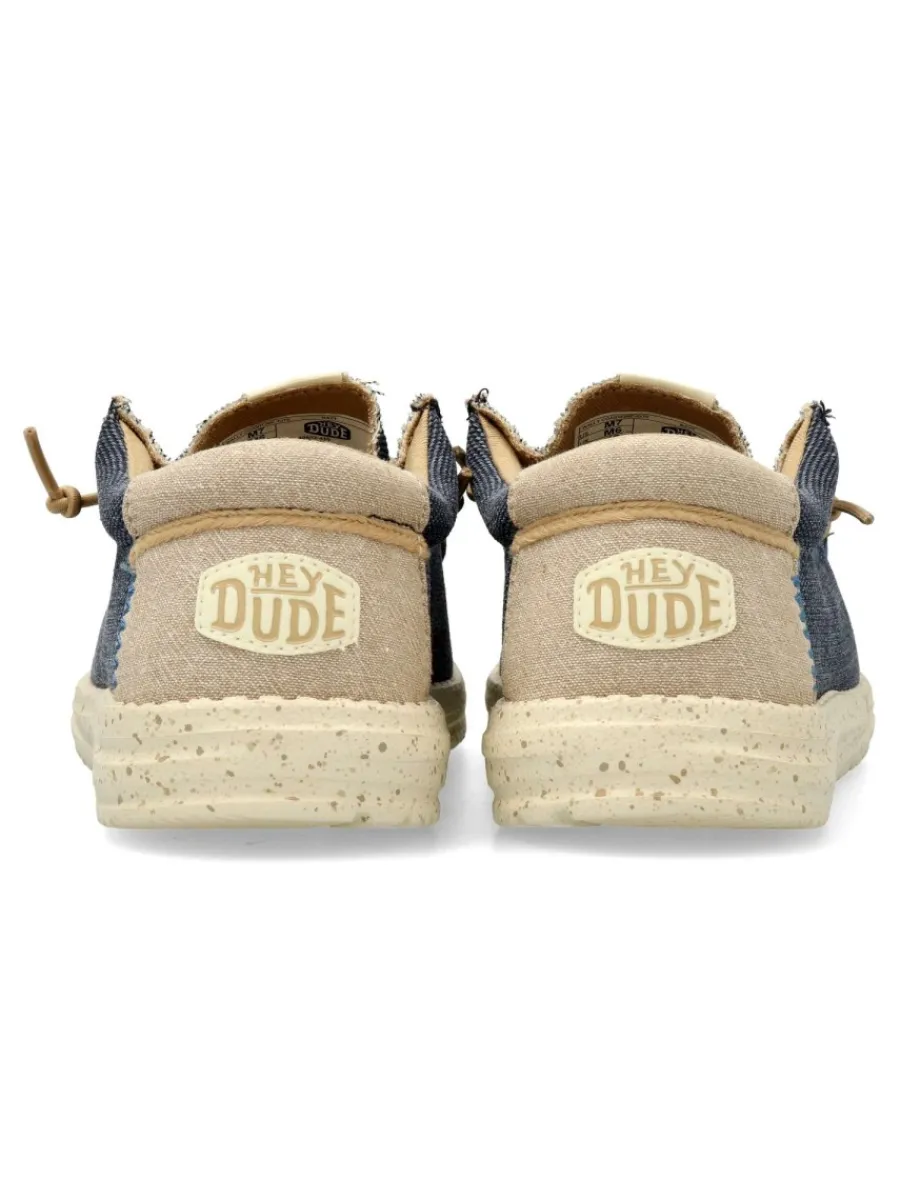 Discount DUDE HEY Zapatilla wallabee confort textil hombre