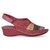 New 48+ HOURS Sandalia piel troquelada confort