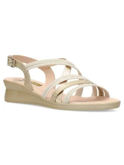 Hot 24 HRS Sandalia piel confort tiras mujer