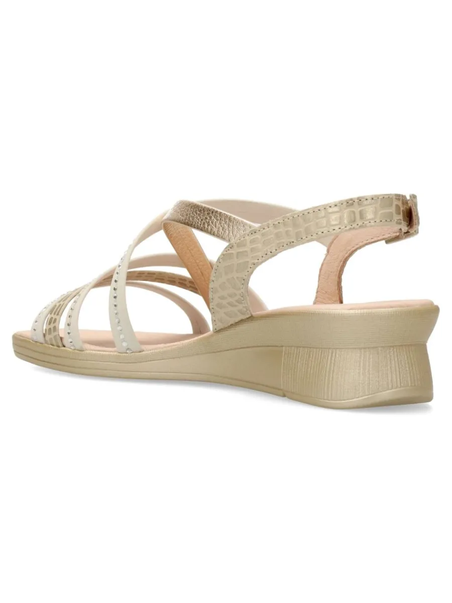 Hot 24 HRS Sandalia piel confort tiras mujer