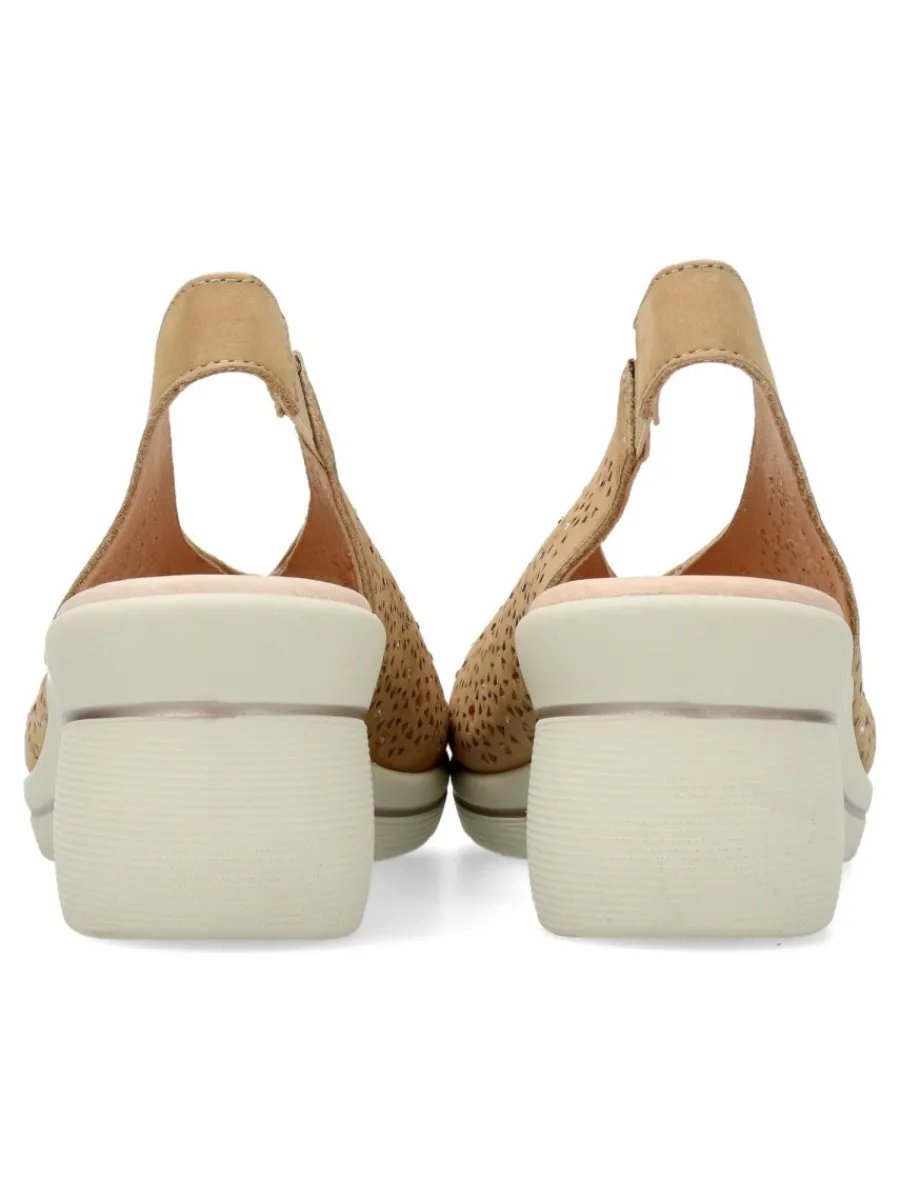 Sale 24 HRS Zapato piel confort cuña mujer