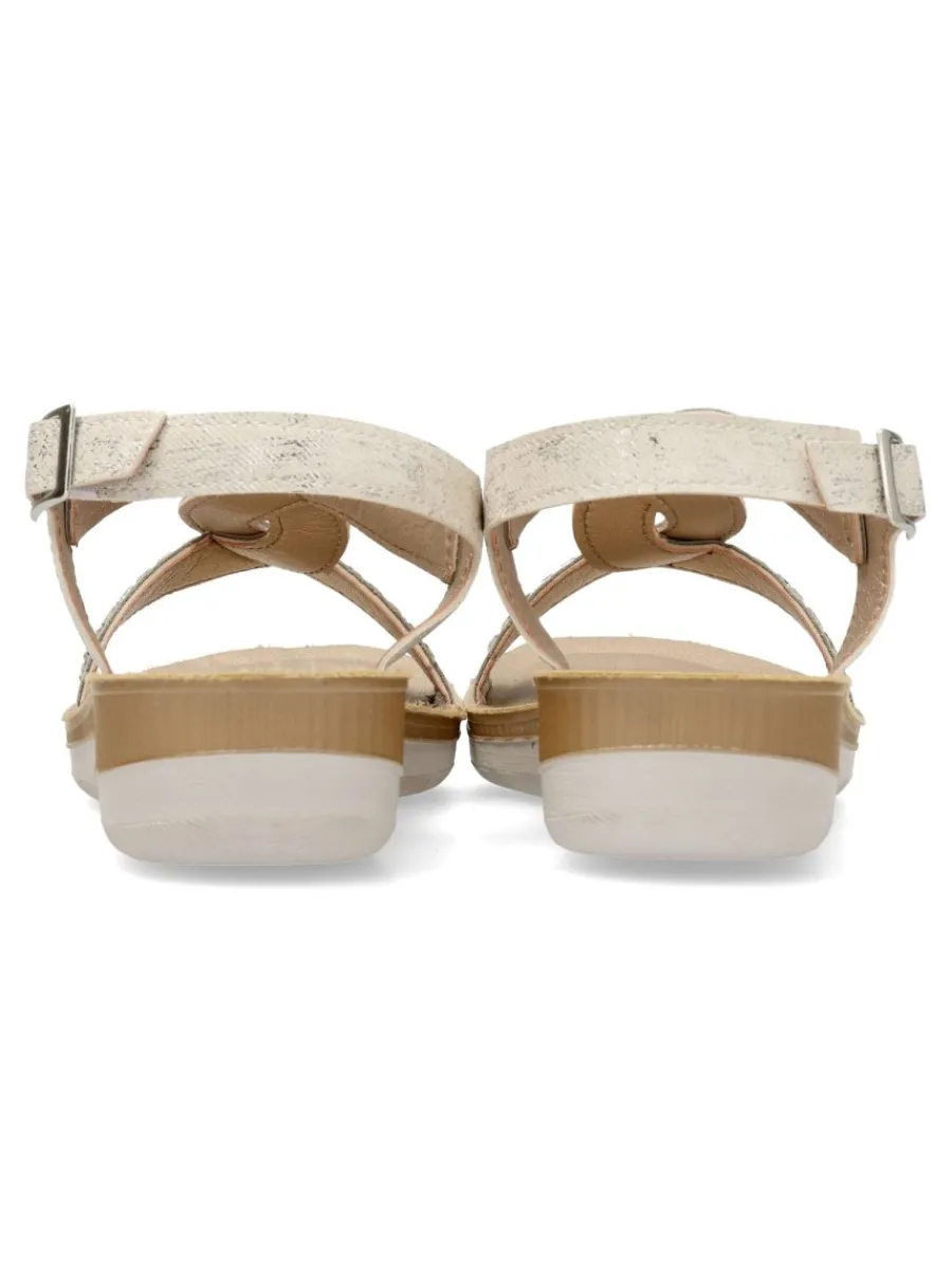 Outlet INBLU Sandalia confort pedrería mujer