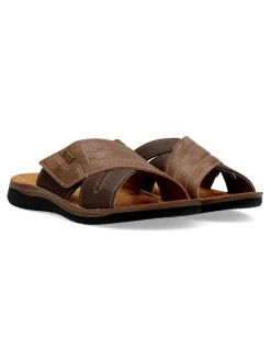 Fashion INBLU Sandalia pala cruzada ajustable hombre