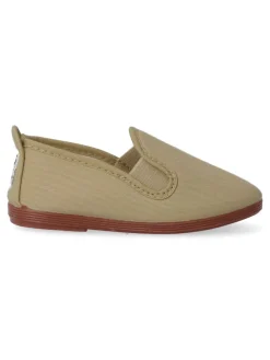 Fashion JAVER Zapatilla lona Kung-Fu elástico. JAV 55 TOSTADO
