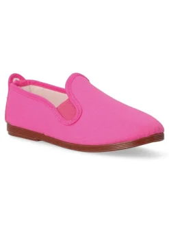 Fashion JAVER Zapatilla lona Kung-Fu elástico. JAV 55 FUXIA