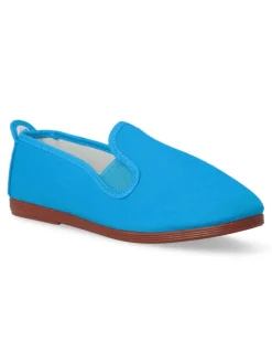 Online JAVER Zapatilla lona Kung-Fu elástico. JAV 55 TURQUESA