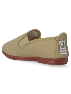 Fashion JAVER Zapatilla lona Kung-Fu elástico. JAV 55 TOSTADO