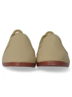 Fashion JAVER Zapatilla lona Kung-Fu elástico. JAV 55 TOSTADO