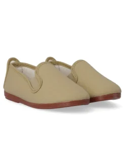 Fashion JAVER Zapatilla lona Kung-Fu elástico. JAV 55 TOSTADO