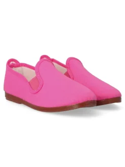 Fashion JAVER Zapatilla lona Kung-Fu elástico. JAV 55 FUXIA