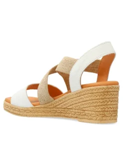 Outlet KAOLA Sandalia cuña efecto esparto confort mujer