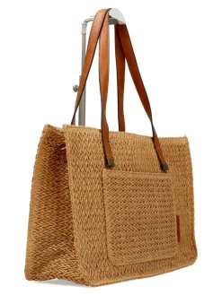 Fashion MAC & NOA Bolso de hombro rafia tostado