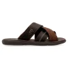 Clearance MAC Sandalia de pala hombre tiras piel marrón