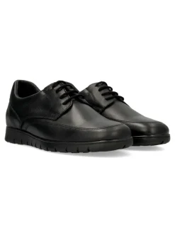 Hot MAC Zapato de vestir blucher piel napa negra