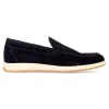 Fashion MAC Zapato mocasín piel serraje marino