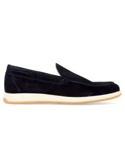 Fashion MAC Zapato mocasín piel serraje marino