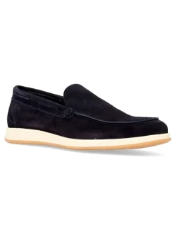 Fashion MAC Zapato mocasín piel serraje marino