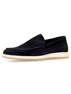 Fashion MAC Zapato mocasín piel serraje marino
