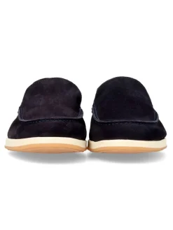 Fashion MAC Zapato mocasín piel serraje marino