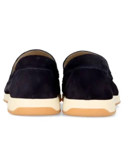 Fashion MAC Zapato mocasín piel serraje marino