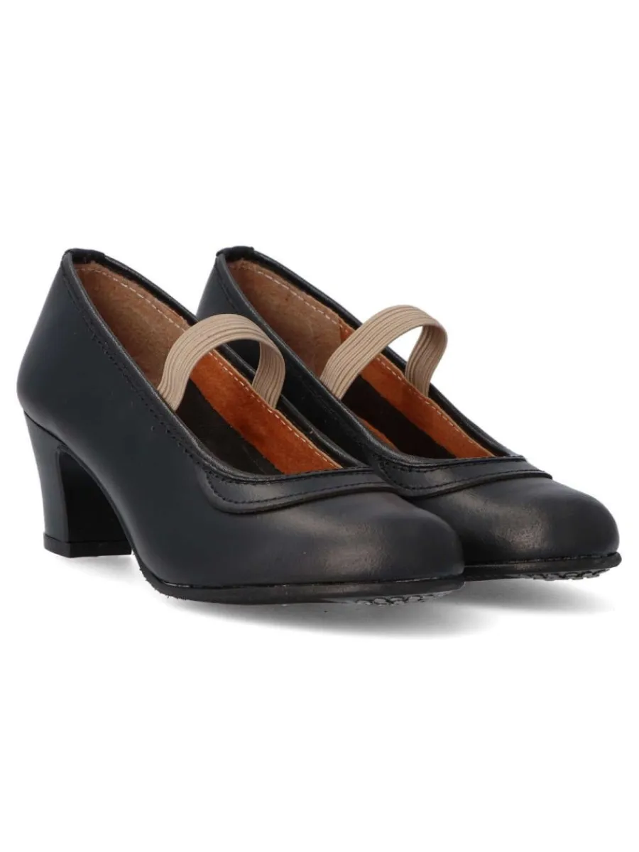 Discount MALACA Zapato baile flamenca profesional MAL 10 NEGRO