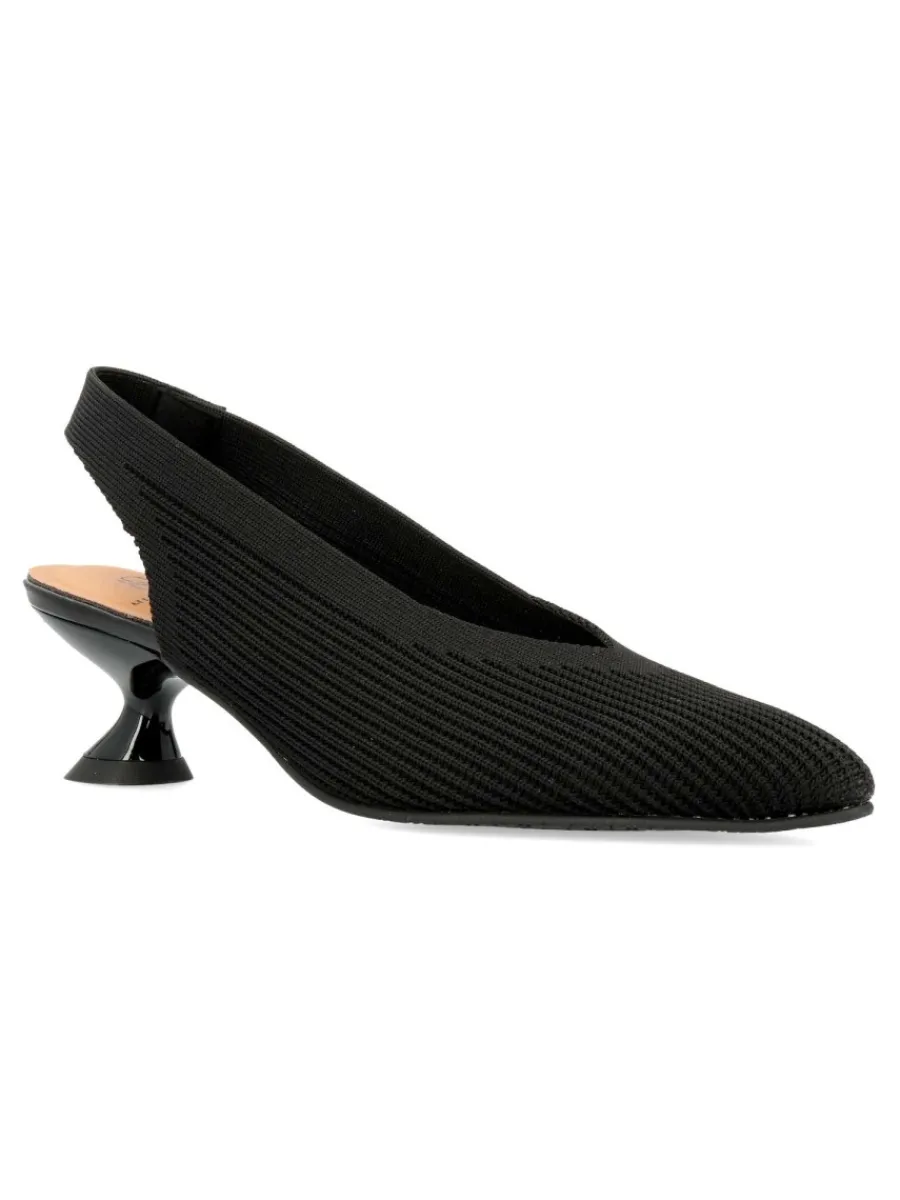 Hot MISS ELASTIC Zapato salón textil elástico negro
