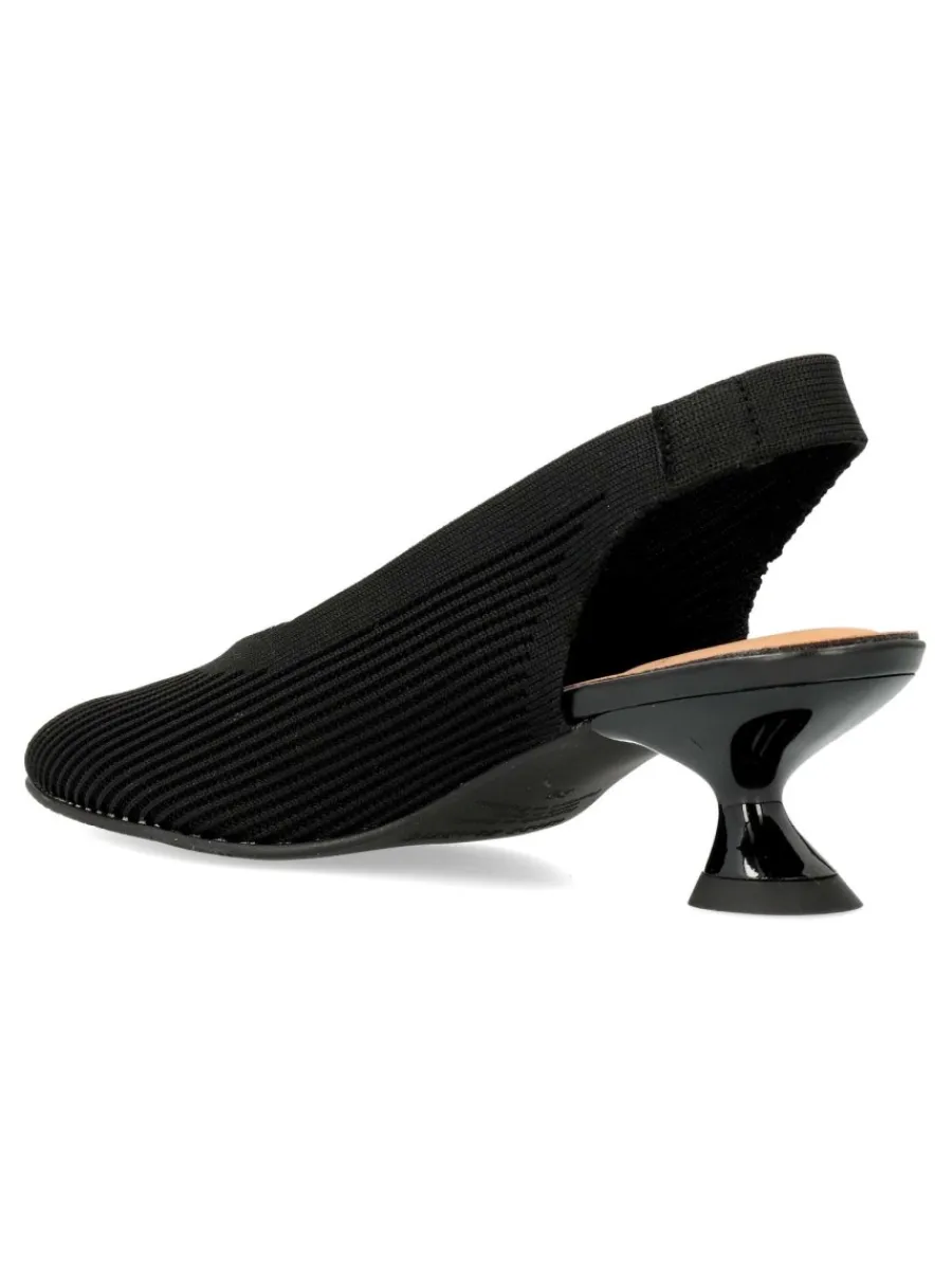 Hot MISS ELASTIC Zapato salón textil elástico negro