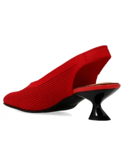Clearance MISS ELASTIC Zapato salón textil elastico rojo