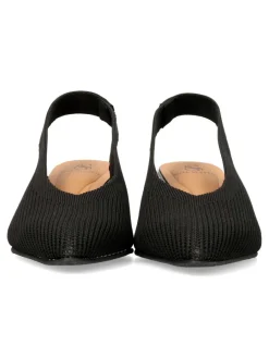 Hot MISS ELASTIC Zapato salón textil elástico negro