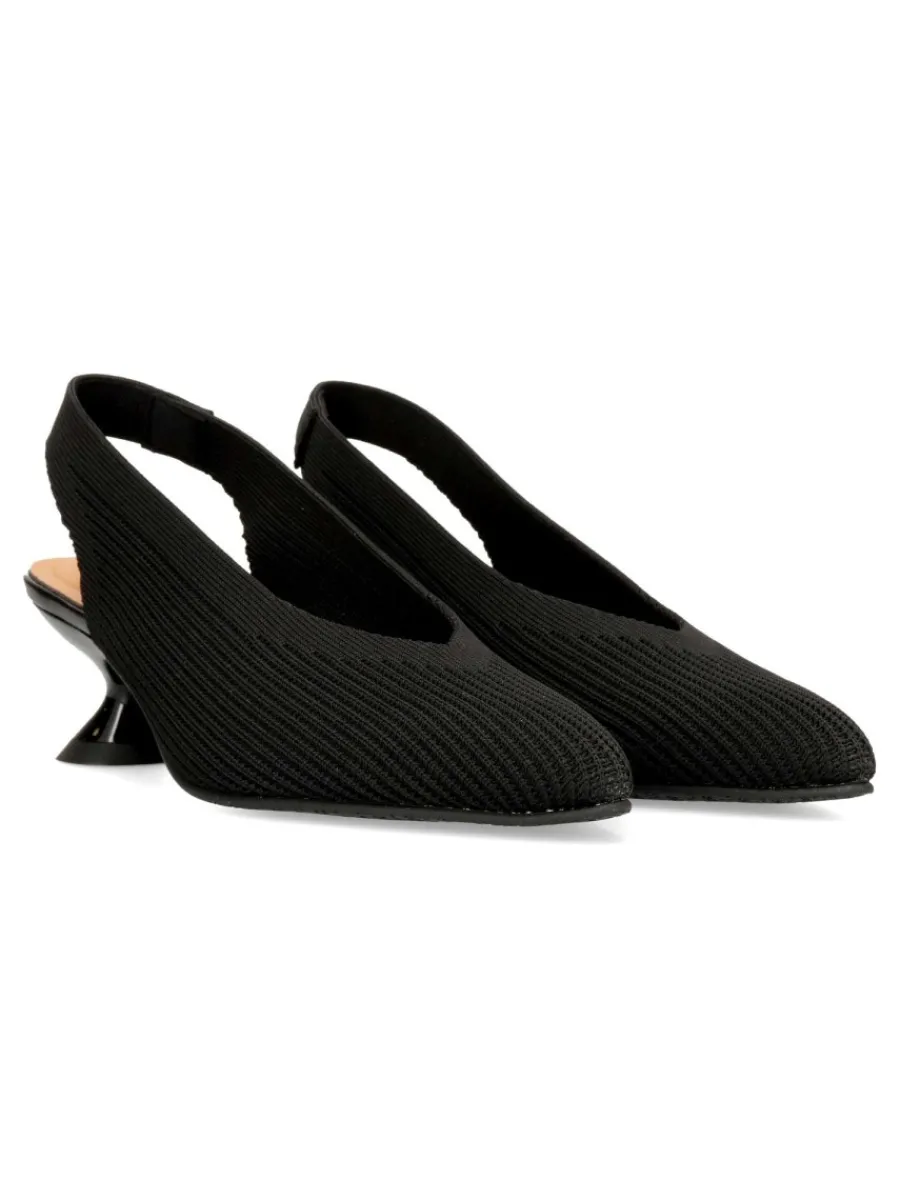 Hot MISS ELASTIC Zapato salón textil elástico negro