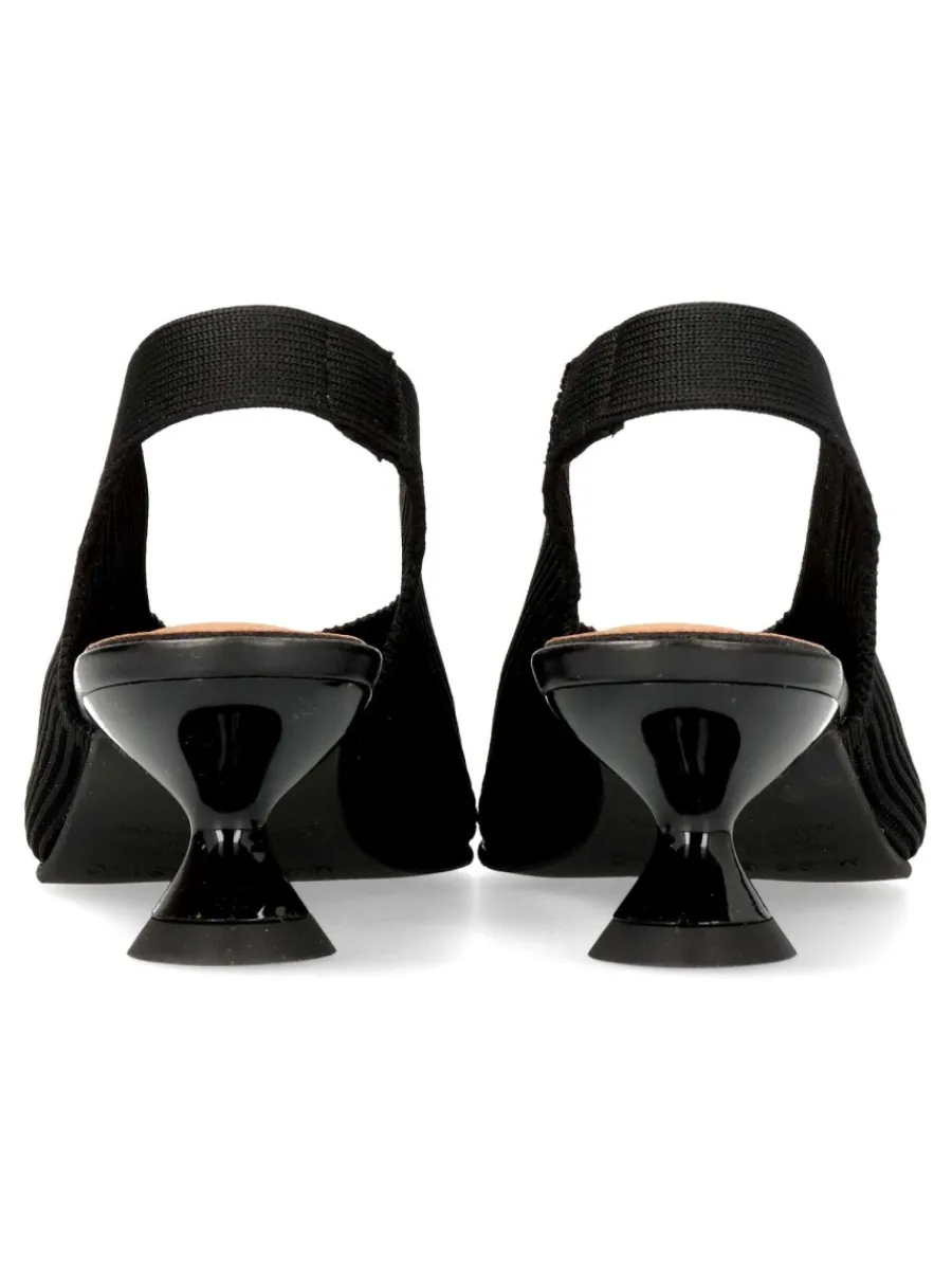Hot MISS ELASTIC Zapato salón textil elástico negro