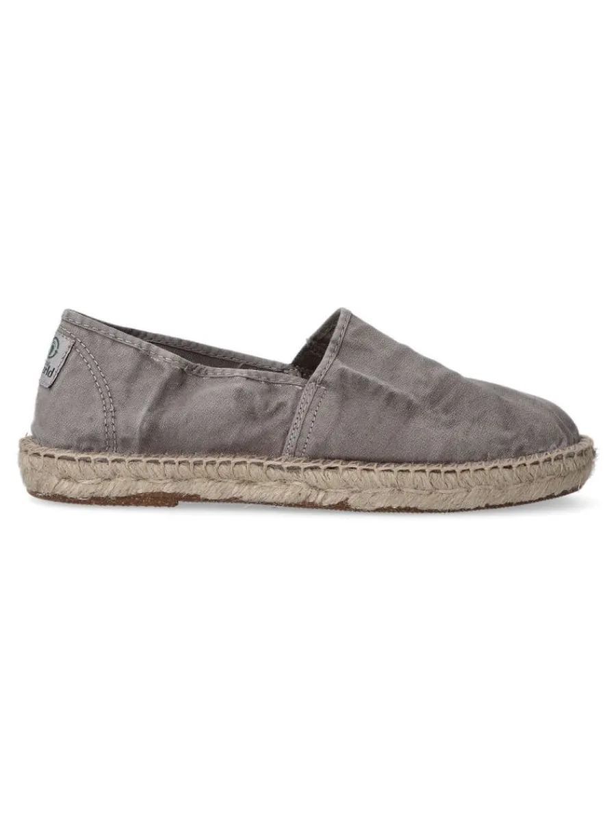 Hot NATURAL WORLD Zapatilla alpargata hombre WOR 325E GRIS