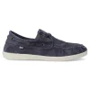 Best NATURAL WORLD Zapato náutico lona hombre WOR 303E MARINO